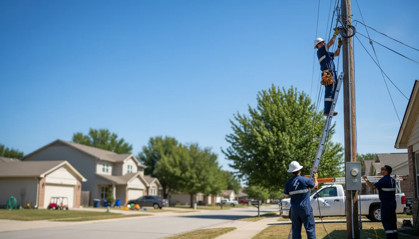 Residential electrician providing installation services in Cheney, KS
